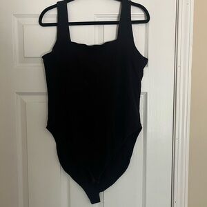 Black Old Navy Square-neck Bodysuit